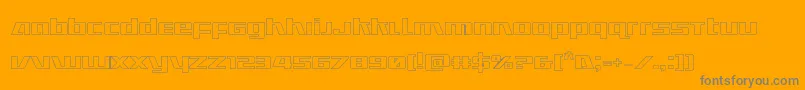 Шрифт Ultramarinesout – серые шрифты на оранжевом фоне