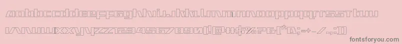 Weitere Informationen zur Ultramarinesout-Schriftart Ultramarinesout-Schriftart – Graue Schriften auf rosa Hintergrund