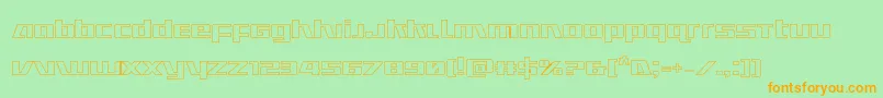 En savoir plus sur la police Ultramarinesout Police Ultramarinesout – polices orange sur fond vert