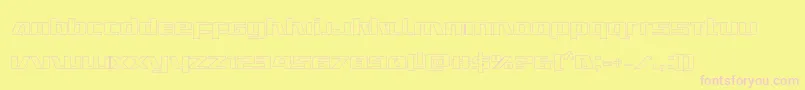 Ultramarinesout Font – Pink Fonts on Yellow Background