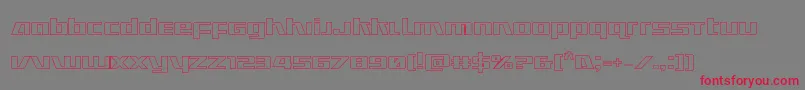 Ultramarinesout Font – Red Fonts on Gray Background
