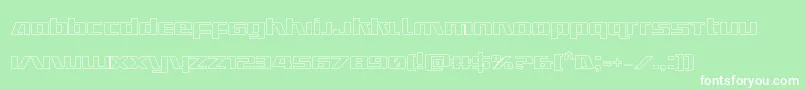 Ultramarinesout Font – White Fonts on Green Background