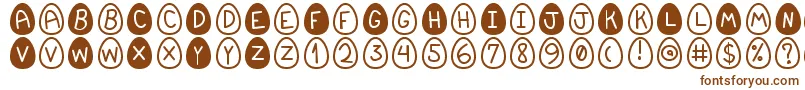 EasterfontSt Font – Brown Fonts on White Background