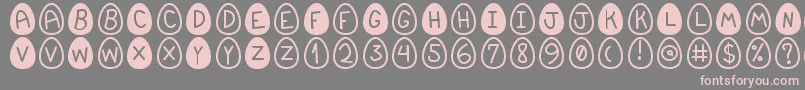 EasterfontSt Font – Pink Fonts on Gray Background