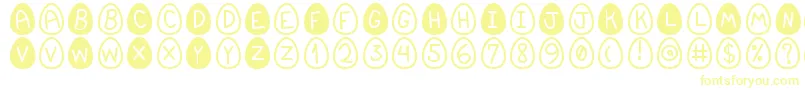 EasterfontSt Font – Yellow Fonts on White Background