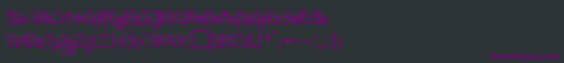 MaGotbuchDb Font – Purple Fonts on Black Background