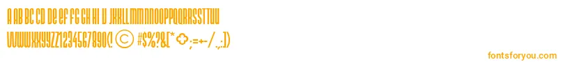 NeonlightdbNormal-Schriftart – Orangefarbene Schriften