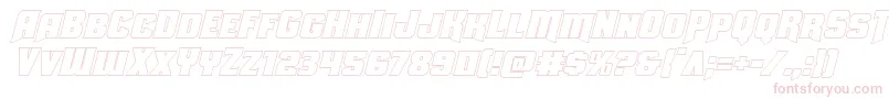 Uniongrayoutital Font – Pink Fonts on White Background