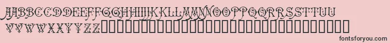 Carmencita Font – Black Fonts on Pink Background