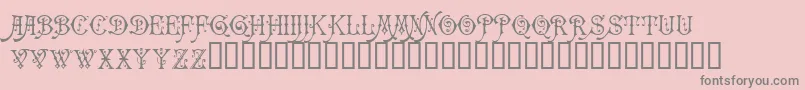 Carmencita Font – Gray Fonts on Pink Background