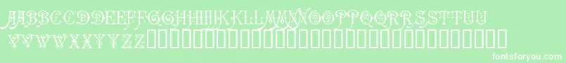 Carmencita Font – White Fonts on Green Background