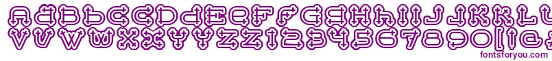BeltermegaoutlineitcTt-Schriftart – Violette Schriften