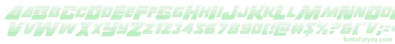 Thunderstrikegrad-Schriftart – Grüne Schriften