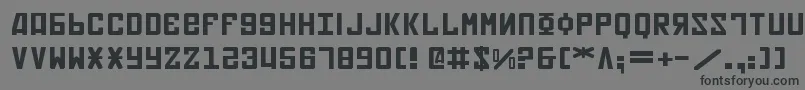 SovietExpanded Font – Black Fonts on Gray Background