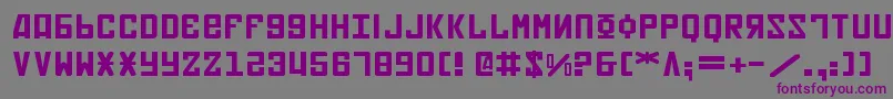 SovietExpanded Font – Purple Fonts on Gray Background