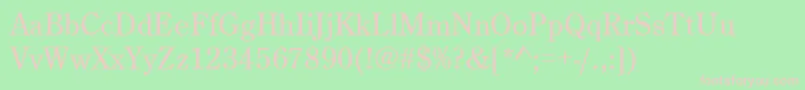 Centuryoldstytee Font – Pink Fonts on Green Background