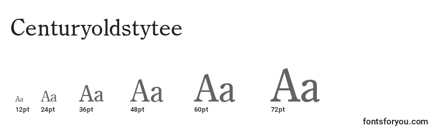 Centuryoldstytee Font Sizes