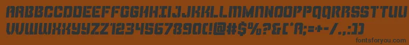 Thundertroopersemital Font – Black Fonts on Brown Background