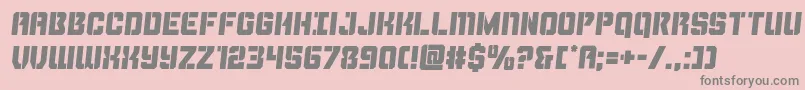 Шрифт Thundertroopersemital – серые шрифты на розовом фоне