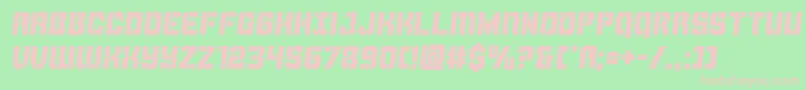 Więcej informacji o czcionce Thundertroopersemital Czcionka Thundertroopersemital – różowe czcionki na zielonym tle