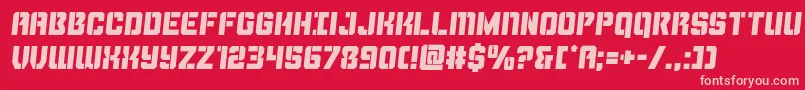 fuente Thundertroopersemital – Fuentes Rosadas Sobre Fondo Rojo