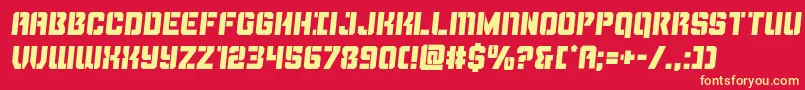 More about Thundertroopersemital Font Thundertroopersemital Font – Yellow Fonts on Red Background