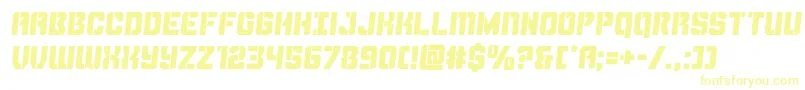 Шрифт Thundertroopersemital – жёлтые шрифты