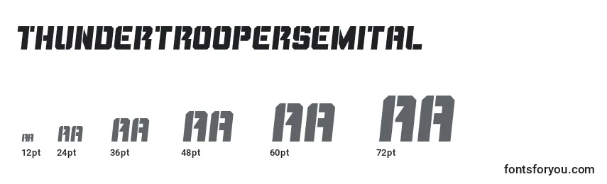 Thundertroopersemital Font Sizes