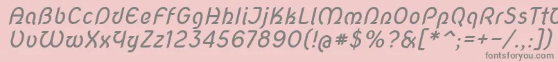 Novascript Font – Gray Fonts on Pink Background