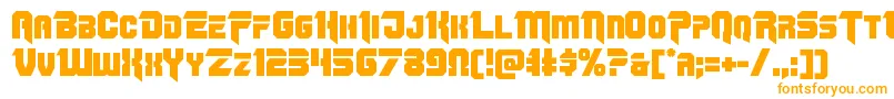 Omegaforce11 Font – Orange Fonts on White Background