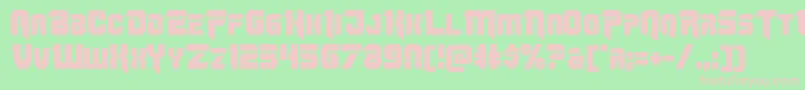 フォントOmegaforce11 – 緑の背景にピンクのフォント