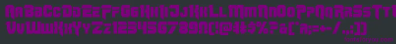 Шрифт Omegaforce11 – фиолетовые шрифты на чёрном фоне