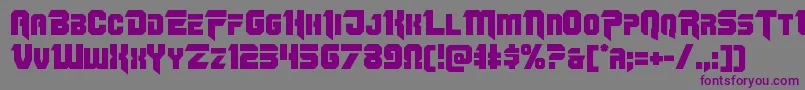 Omegaforce11 Font – Purple Fonts on Gray Background