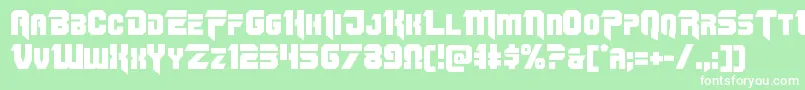 Omegaforce11 Font – White Fonts on Green Background