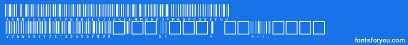 フォントC13 – 青い背景に白い文字