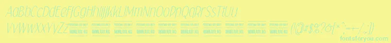 Más sobre la fuente Falkinsansitalicpersonal fuente Falkinsansitalicpersonal – Fuentes Verdes Sobre Fondo Amarillo