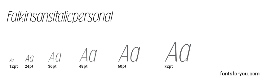 Falkinsansitalicpersonal Font Sizes
