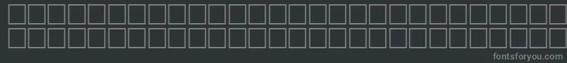 フォントQuiverRegular – 黒い背景に灰色の文字