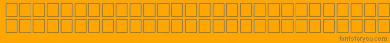 フォントQuiverRegular – オレンジの背景に灰色の文字