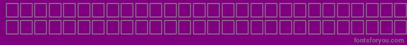 フォントQuiverRegular – 紫の背景に灰色の文字