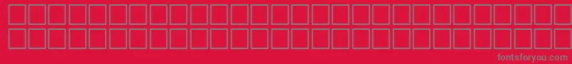 QuiverRegular-Schriftart – Graue Schriften auf rotem Hintergrund