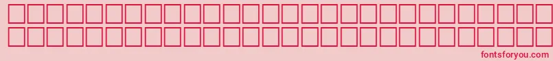 QuiverRegular Font – Red Fonts on Pink Background
