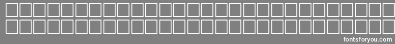 QuiverRegular-Schriftart – Weiße Schriften auf grauem Hintergrund
