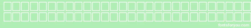 フォントQuiverRegular – 緑の背景に白い文字