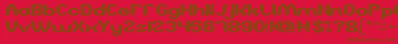 AboutYou Font – Brown Fonts on Red Background