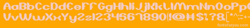 AboutYou Font – Pink Fonts on Orange Background