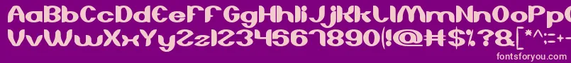 AboutYou Font – Pink Fonts on Purple Background