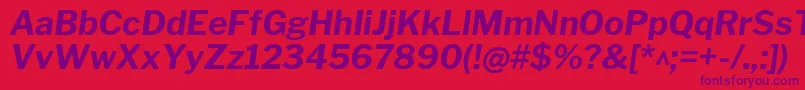 fuente LibrefranklinBolditalic – Fuentes Moradas Sobre Fondo Rojo
