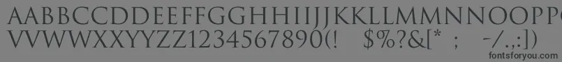 Trajax Font – Black Fonts on Gray Background