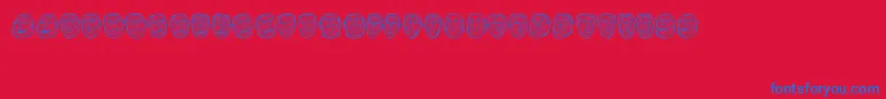 fuente Opa – Fuentes Azules Sobre Fondo Rojo